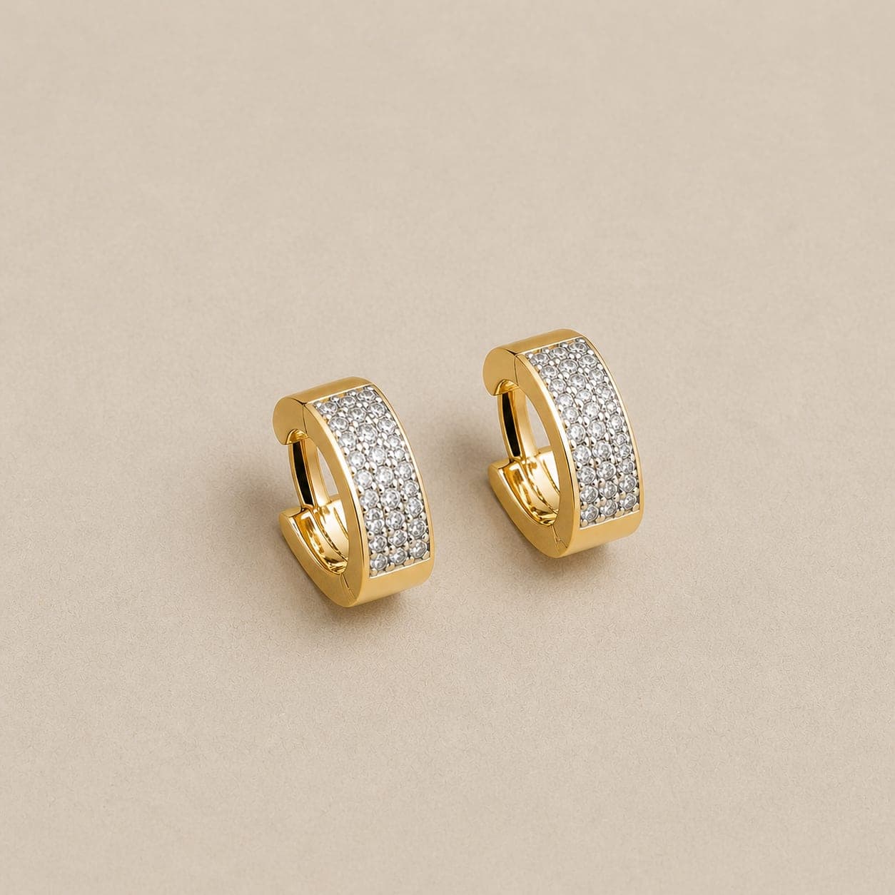 Sparkling Hoop Earrings