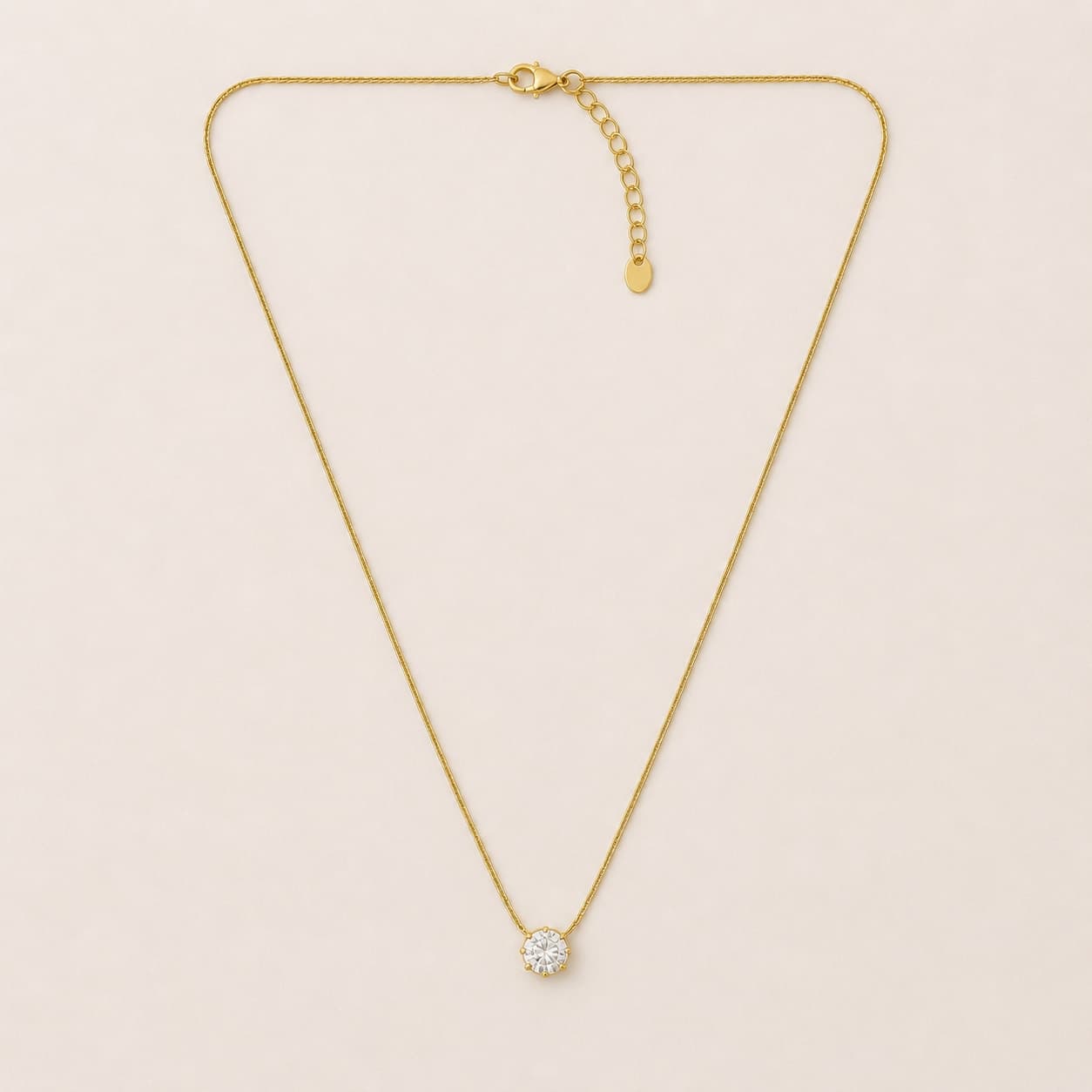 Gold Diamond Pendant Necklace